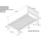Platform Bed with Sleek Bowed Headboard & Sturdy Slats