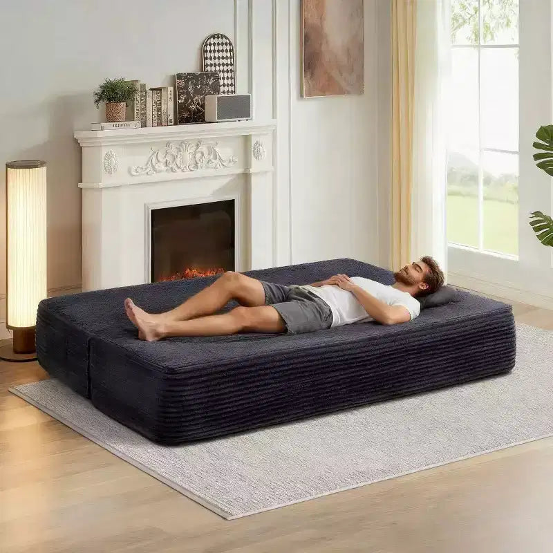 Convertible Loveseat Sofa Bed with Memory Foam, Futon Couch for Living Room