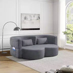 Convertible Loveseat Sofa Bed with Memory Foam, Futon Couch for Living Room