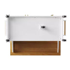 52" Kitchen Island with Embossed Texture, Spice Rack, Drop Leaf & Adjustable Shelf