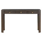 Curved Edge Console Table with 3 Hidden Drawers