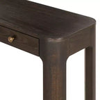 Curved Edge Console Table with 3 Hidden Drawers
