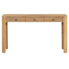 Curved Edge Console Table with 3 Hidden Drawers