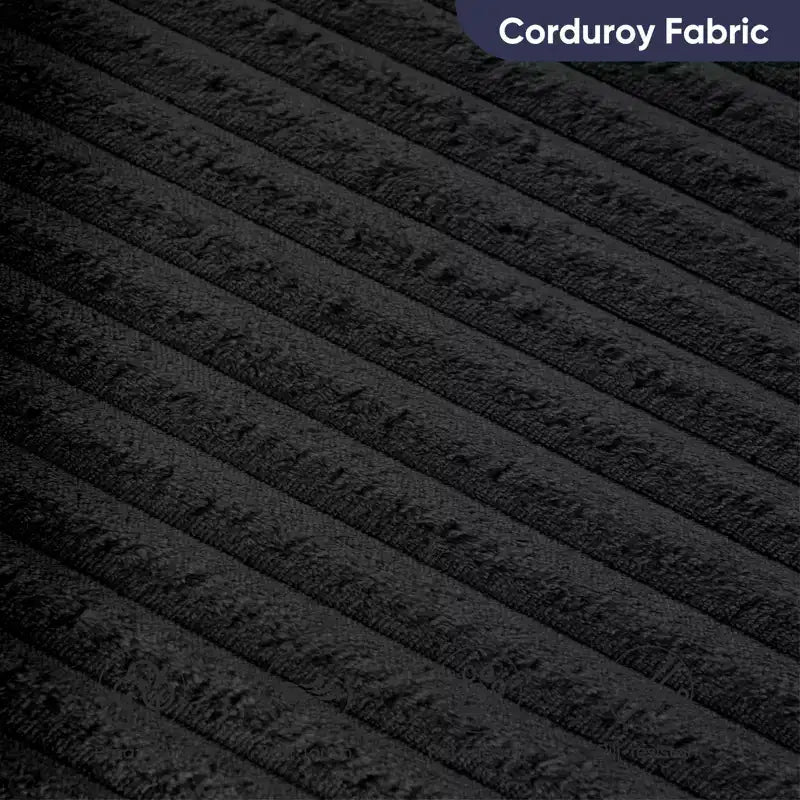 Corduroy 360° Swivel Barrel Armchair with Accent Pillows, Deep Seat