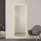 65x24" Wandmontierter Ganzkörper-LED-Spiegel, 3 Farbtemperaturen und stufenloses Dimmen
