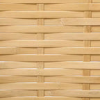 3-Panel Hand-Woven Bamboo Folding Room Divider, 47.25x67 in.
