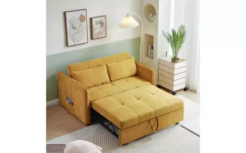 Upholstered Sofa with Sturdy Frame, Up to 600 lbs Capacity
