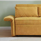 Upholstered Sofa with Sturdy Frame, Up to 600 lbs Capacity