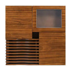 Extendable Square Coffee Table with Drawers & Tempered Glass Window