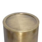 Metall-Beistelltisch in Antikgold, gehämmertes Finish
