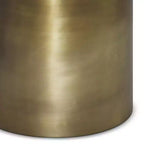 Metall-Beistelltisch in Antikgold, gehämmertes Finish